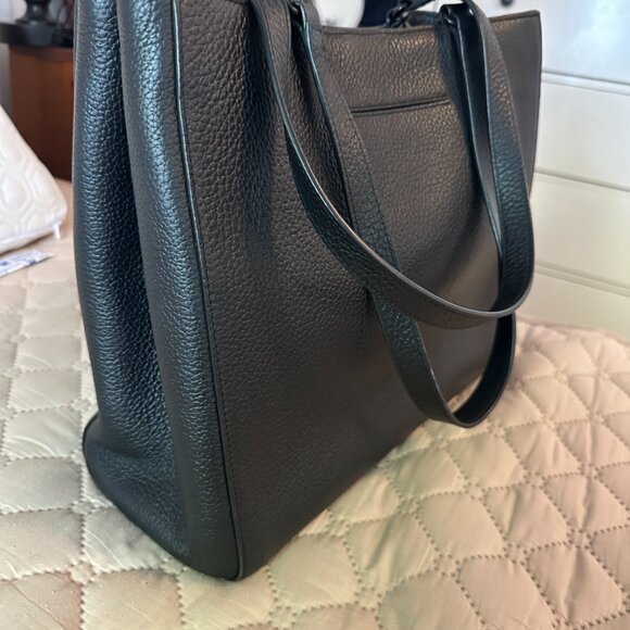 Dagne Dover Allyn Leather Tote Black Size Large - Great work tote! - Picture 4 of 13
